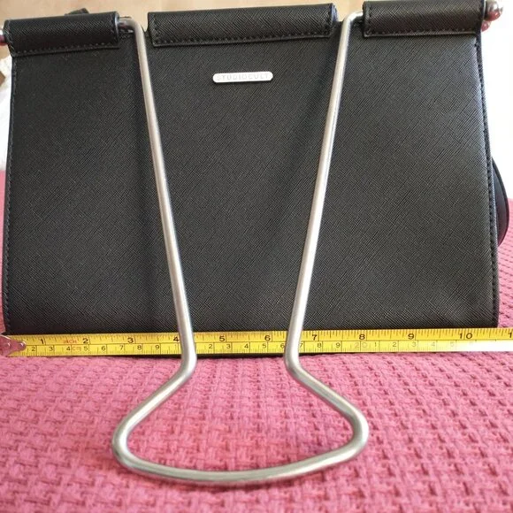 Studio Cult Binder Clip Bag Purse in Black and Silver - Picture 7 of 16